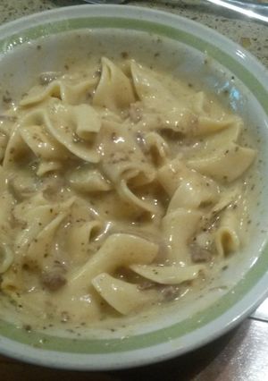 A picture of Beef tip stroganoff.