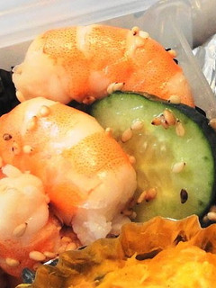 A picture of Shrimp and Cucumber Salad For Bentos.
