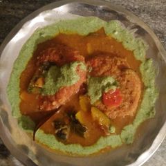 A picture of Multigrain vada sambar.