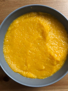Una foto de Crema de puerro, cebolla y zanahoria