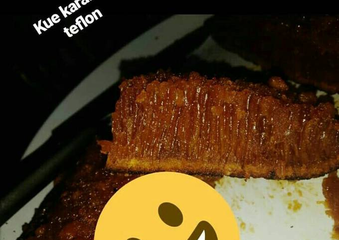 Kue sarang semut teflon satu telur ala anak kos