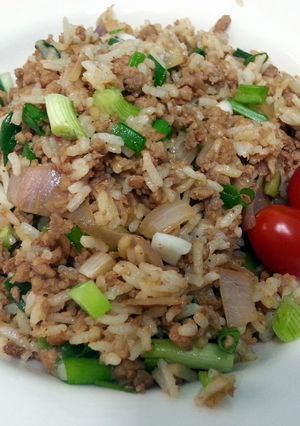 A picture of Pork Fried Rice.