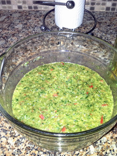 A picture of Sofrito, Puerto Rican Pepper Sauce.