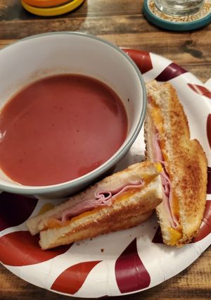 A picture of Air Fryer Ham & Cheese Sandwiches.