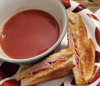 Easy Prepare Recipe Air Fryer Ham  Cheese Sandwiches Most Delicious