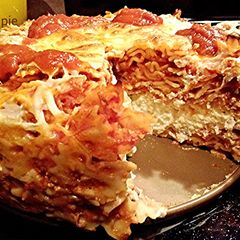 Pasta pie A picture of Pasta pie.