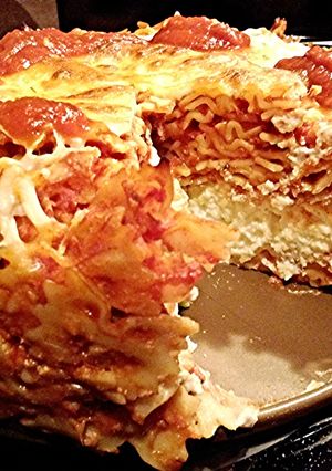 A picture of Pasta pie.