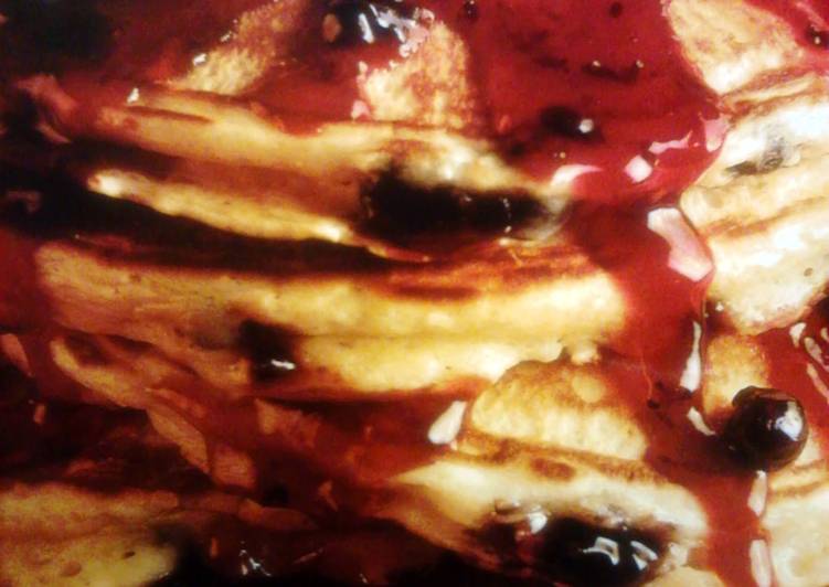 Recipe of Any-night-of-the-week Wild Blueberry Pancakes