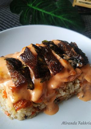 Foto resep Salmon Mentai Tanpa Oven/Torch