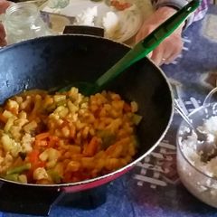 Chef Thomas Pineapple Shrimp Stir Fry A picture of Chef Thomas Pineapple Shrimp Stir Fry.