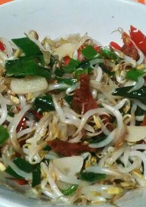 Foto resep Tumis tauge ikan asin