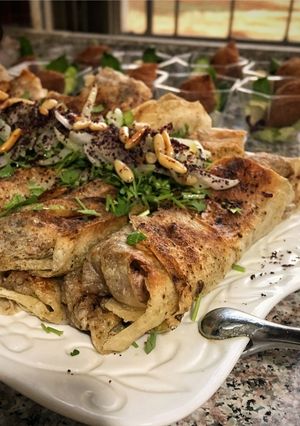 صورة لوصفة رولات المسخن مع صوص خرافي