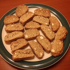 A picture of Honey Whole Wheat Almond Biscotti.