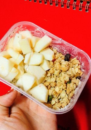 Hình của món Yến mạch ăn sáng.