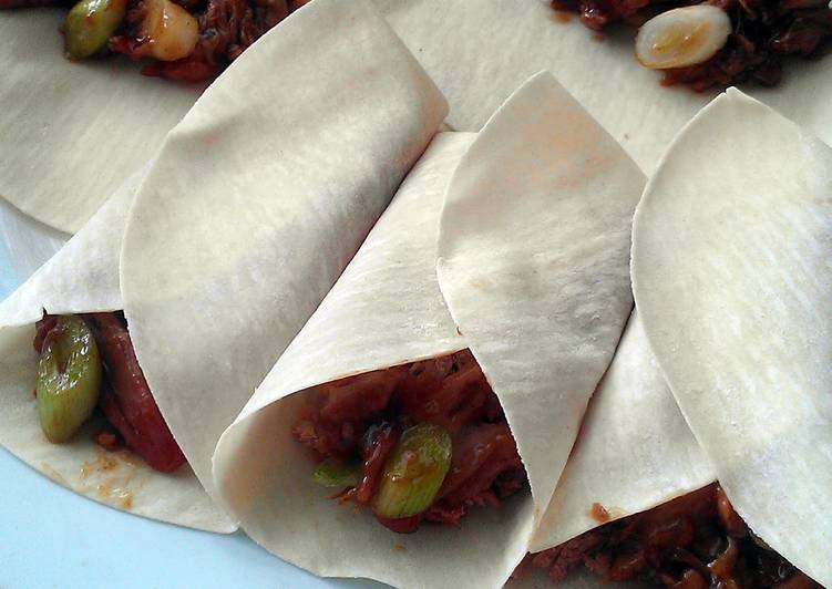Recipe of Any-night-of-the-week Vickys Chinese-Style Aromatic Duck Pancake Rolls GF DF EF SF NF