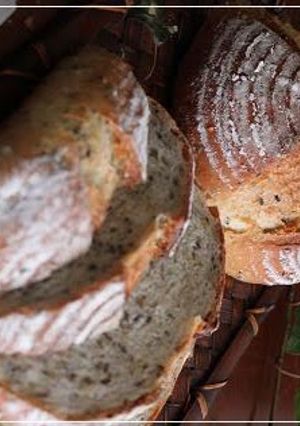 A picture of Aromatic Rustic French Bread with Honey and Sesame Seeds.