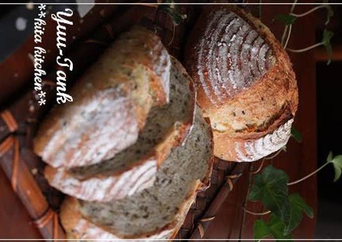 How to Prepare Quick Aromatic Rustic French Bread with Honey and Sesame Seeds