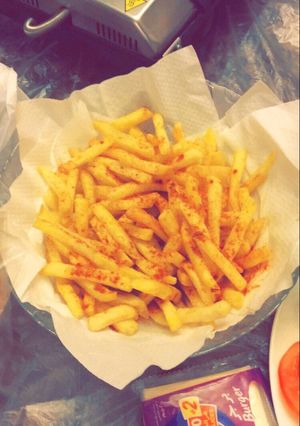 صورة لوصفة بطاطس مقليه متل المطاعم ❤️❤️
