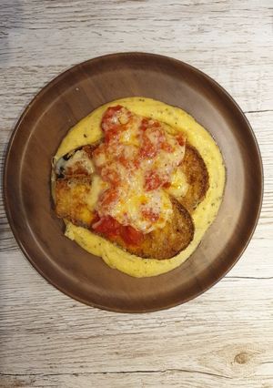 A picture of Aubergine Parmesan.