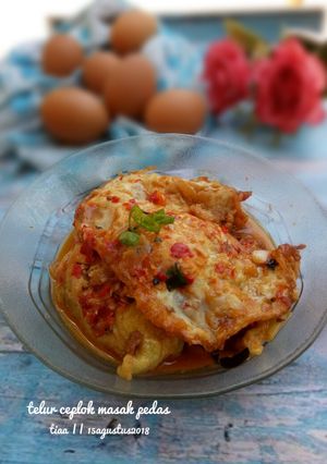 Foto resep Telur ceplok masak pedas