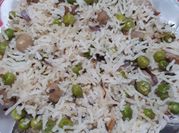 A picture of soya chunks pulao