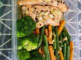 Grill Salmon with Vegie