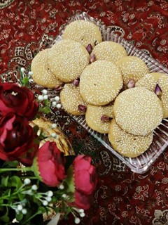 عکسی از دستور کلوچه کنجدی