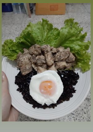 รูปของ ข้าว อกไก่พริกไทยดำ ไมโครเวฟ