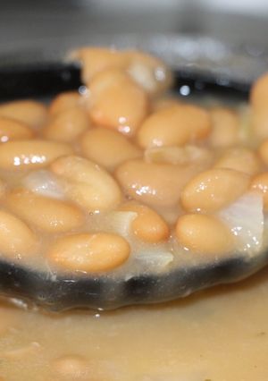 Una foto de Frijoles fritos caseros