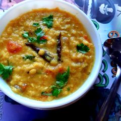 A picture of Uttar Pradesh Style Arhar Dal Split pigeon peas soup.