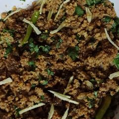 A picture of Achari qeema.