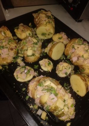 Una foto de Papas rellenas súper fácil!!!