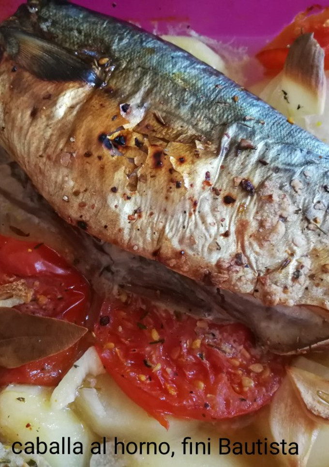 Una foto de Caballa al horno