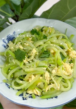 Hình của món Su Su Xào Trứng.
