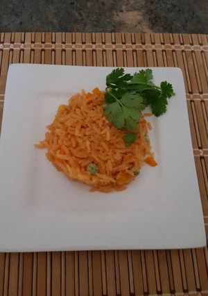 Una foto de Arroz rojo súper fácil