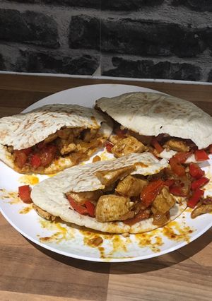 A picture of Chicken Kebabs Take Away Style.