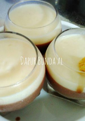 Foto resep Puding coklat & vla vanilla