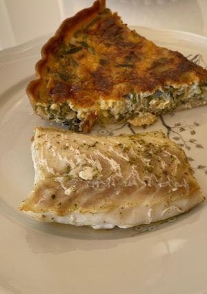 Une photo de 😋 Quiche moelleuse aux poireaux