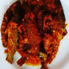 Tangra fish curry with tamarind A picture of Tangra fish curry with tamarind.