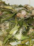 หมกโครงไก่ใส่ผักรวม(อีสาน)