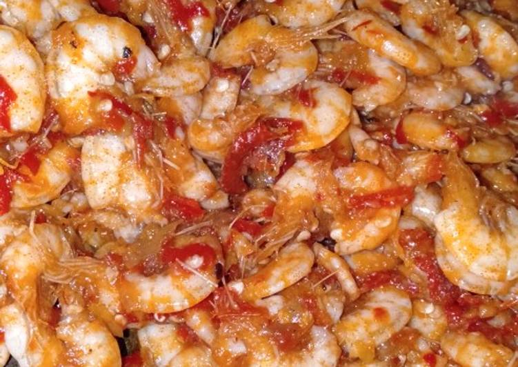 Udang pedas cabe merah