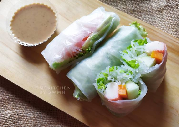 Cara Mudah Membuat Vietnamese Spring Roll | Salad Sayur Top Enaknya