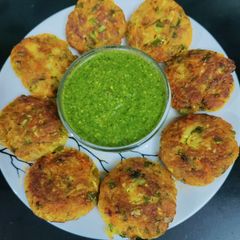 A picture of Protein Rich Lauki (bottle gourd) Tikki.