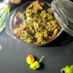 A picture of Waterleaves soup.