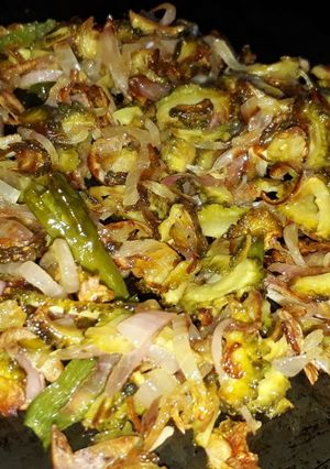 A picture of Bitter Gourd fry.