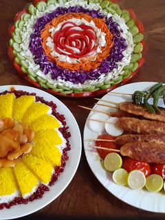 عکسی از دستور کباب چوبی مرغ