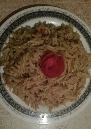 صورة لوصفة أرز بسمتى بخلطة الكبسة والتوابل