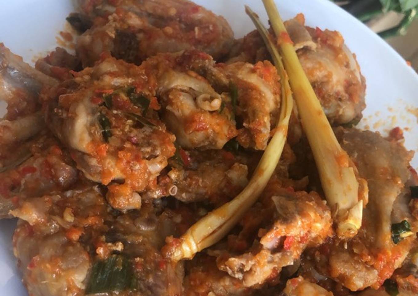 Ayam Balado tanpa minyak (diet series)