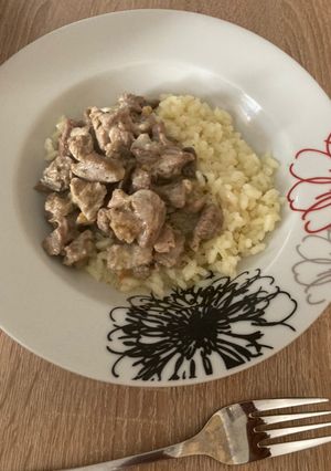 Tejszínes gombás pulyka recept fotója