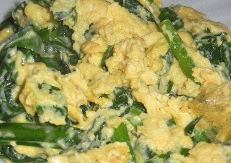 Fluffy Omelette with Chinese Chives with Mayonnaise